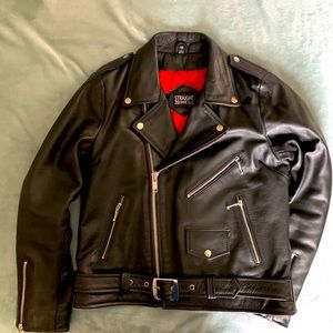 Straight from Hell Women’s lined genuine leather jacket Size 12